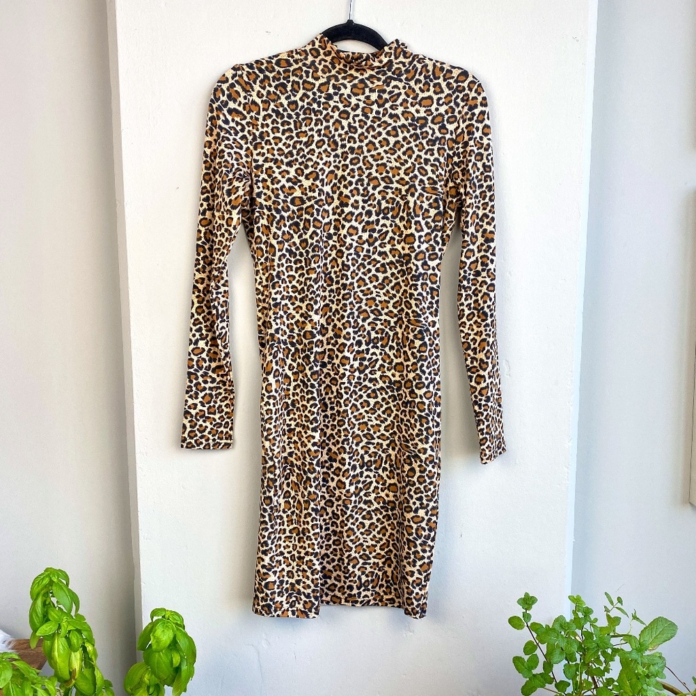 BARDOT Leopard Print Bodycon Dress